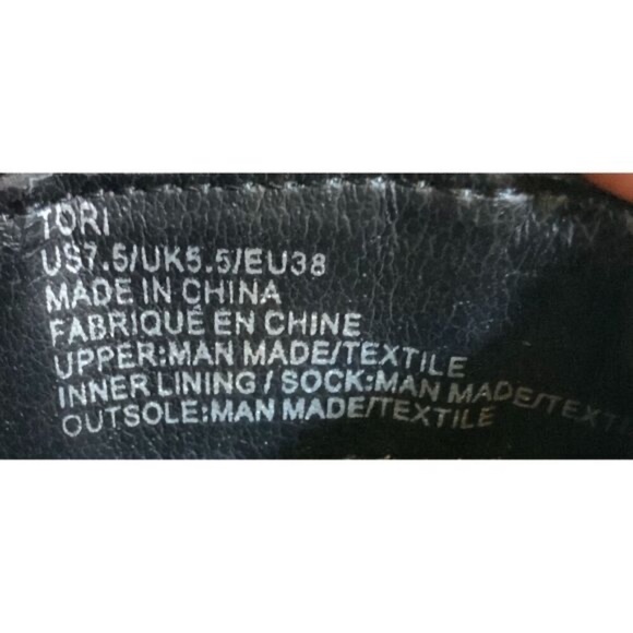 Tori Stiletto Boots Pointed Toe Glossy Croc Panel Zipper Black Women’s 7.5 NWT - Picture 13 of 14